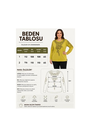Neco Giyim Kadın Anne Desenli Triko Kazak Uzun Kollu Rahat Kesim Mavi Mavi