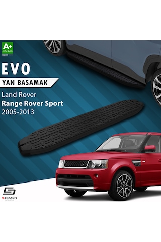 S-dizayn Land Rover Range Rover Sport Evo Siyah Yan Basamak 183 Cm 2005-2013
