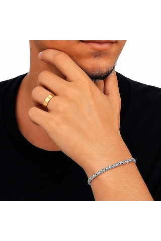 Tesbihane 925 Ayar Gümüş 4 Mm Erkek Kral Bileklik