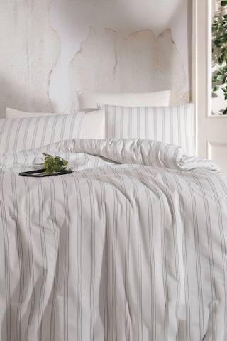 Organik Keten Çift Kişilik Nevresim Takımı Krem