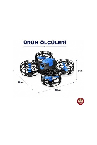 Uzaktan Kumandalı Mini Drone Işıklı Şarjlı Takla Atabilen 360 Dönüş Yapabilen Otomatik İniş Kalkış Hobi Drone 8-10 Dakika Kullanım Süresi