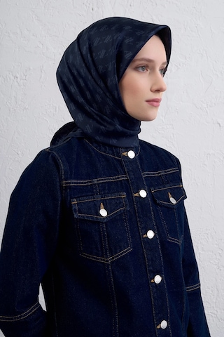 Armine Nostalji Serisi Sura İpek Eşarp 9412ds 9412ds-01 03-lacivert