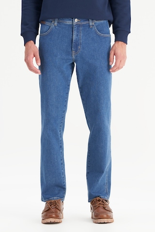 Texas Pamuklu Straight Fit Cepli Esnek Jean Kot Denim Pantolon Wrangler Mavi