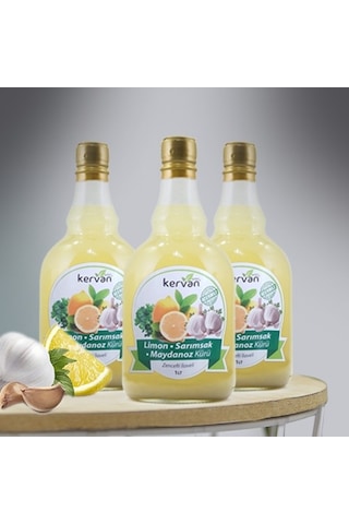 Emr Kervan Limon&Sarimsak&Maydanoz Kürü 1000 ML x 3 Adet Emr Kervan Limon&Sarimsak&Maydanoz Kürü 1000 ML x 3 Adet