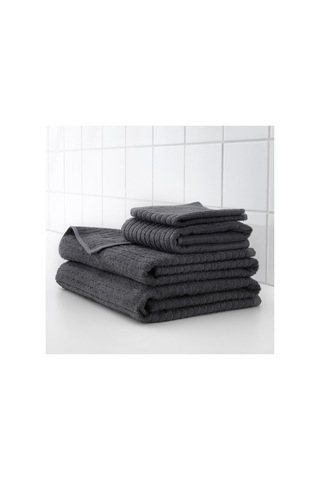 Ikea 4 Adet El Havlusu, Koyu Gri Renk 30x30 Cm Pamuk,4 Li El-kuru