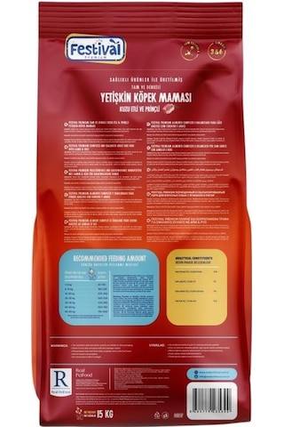 Festival Premium Adult Dog Food With Lamb&rice 15 Kg