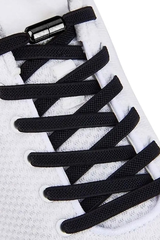 Ayarlanabilir 1 Çift Siyah Vidalı Kapsül Uçlu 6 Mm Lastik Pratik Bağcık Siyah