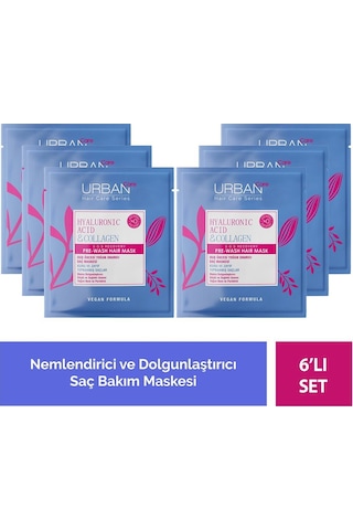 Urban Care Hyaluronic Acid & Collagen Saç Maskesi 6 x 50 ML