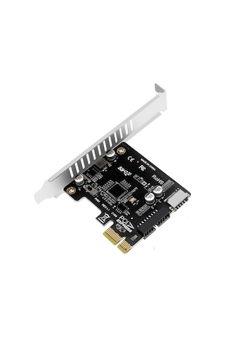 4614 Pci-e Express To Type-e Usb 3.0 19 Pin Vl805 Anakart Ön Pane