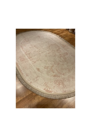 Daphne 10305a 160x230 Pembe Oval Halı Mor