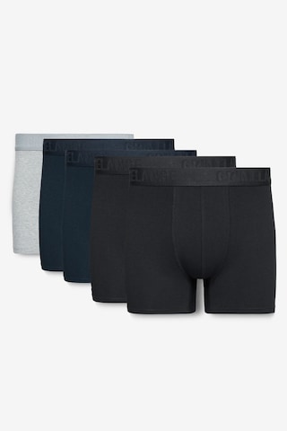 KONSTA Erkek Trunk 5'li Paket Pamuklu Likralı Esnek Kumaş Siyah / Lacivert / Grimelanj Boxer