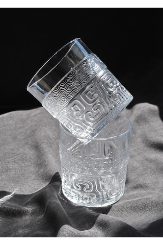 2'li Desenli Viski Kokteyl Bardağı Meşrubat Bardak 345 Ml-kubiz