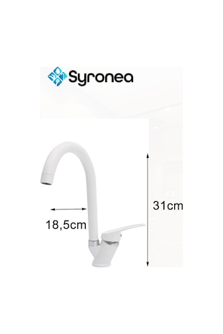 Beyaz Mix Banyo Duş Bataryası Aç Kapa Lavabo Batayası Seti 2 Parça Musluk Banyo Yenileme Seti Beyaz