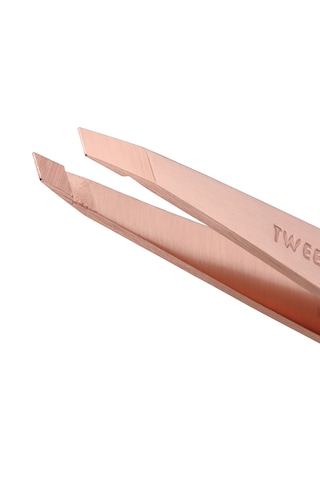 Tweezerman Rose Gold Slant Tweezer Cımbız Altın - Pembe