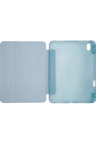 Ps Apple Uyumlu iPad Air 11 İnç M4 / M3 / M2 Tri Folding Standlı Kılıf - Turkuaz Kapaklı Kılıf