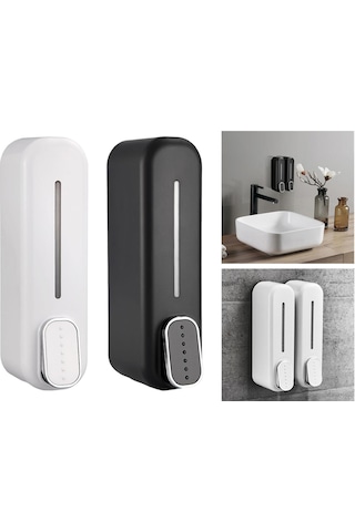 Manuel Basmalı Sıvı Sabunluk 350 Ml Kapasite Banyo Için Sabunluk