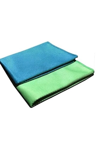Mr Green Çok Amaçlı Genel Temizlik Ayna Cam Mikrofiber Cam Bezi 30x40 Cm 2 Adet Çok Renkli