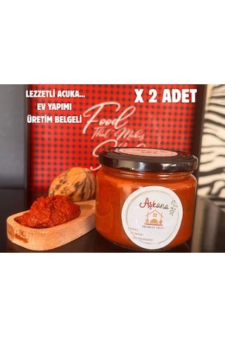 Acuka - Ev Yapımı Ve Üretim Belgeli Lezzetli Kahvaltılık Sos-300 Gr X 2 Adet