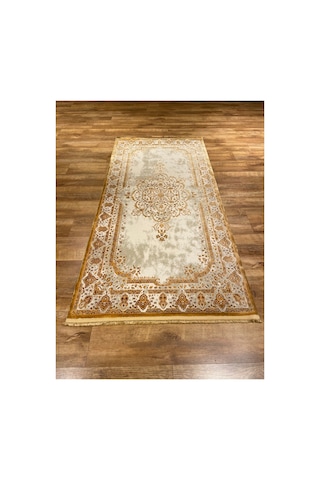 Magnifique Mq31e Krem-gold Halı Kahverengi