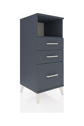 Hyperion Komodin Tek Raflı 3 Çekmeceli 44x44x106 Antrasit-ant... Antrasit
