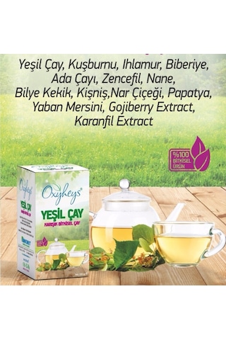 Oxyheys Karışık Bitkisel Yeşil Çay