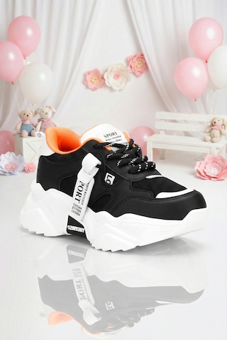 Dark Seer Kids Ds K 2051 Sneaker 2025 Kız Çocuk Beyaz-siyah
