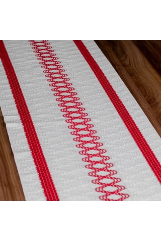 Dolce Casa Masa İçin Dekoratif Yastık Örtü, 35x145 316858346 Kırmızı