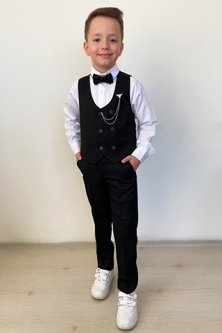 Erkek Çocuk Takım Elbise Panyonlu Yelekli Takım Elbise 001