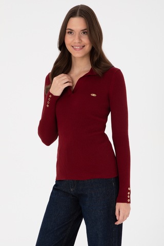 U.S. Polo Assn. U.s. Polo Assn. Kadın Bordo Kazak /triko 50317524-vr014