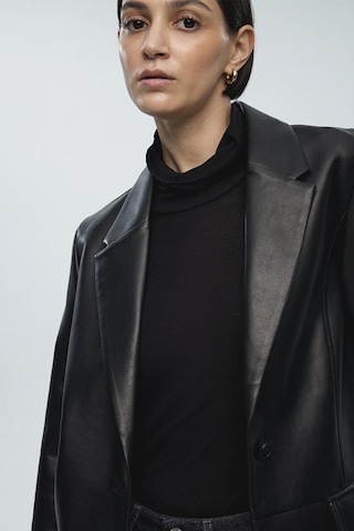 Mavi Kadın Pu Blazer Ceket Siyah 1110494-900 Siyah