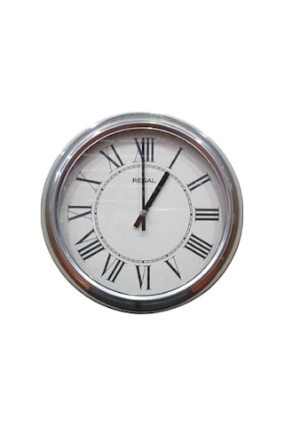 Regal 4290 Swr Özel Seri Metal Kasa Akar Sessiz Saniyeli Duvar Saati Çok Renkli