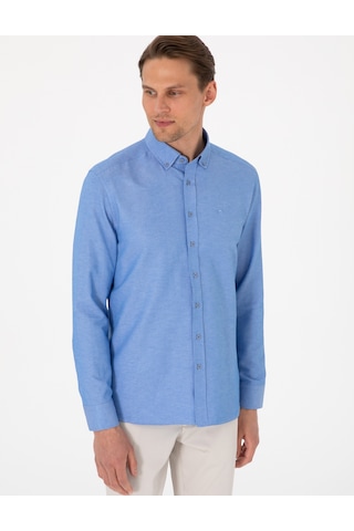 Pierre Cardin Erkek Mavi Gömlek Desenli 50306996-vr036 Mavi