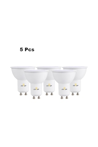 Fosenze Gu10 Tabanlı 7w Led Işık Kaynağı 220-240v 270 Derece 5 Adet 2800-3500k Sıcak Beyaz