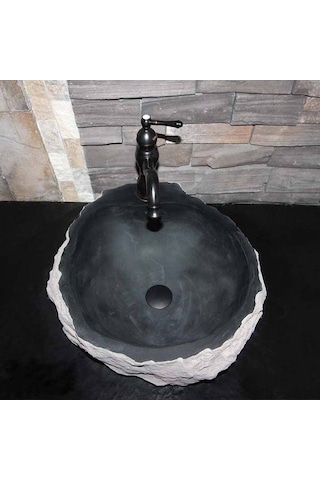 Bazalt Oval Şekilsiz Dizayn Lavabo