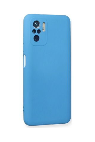 Erdo Ticaret Redmi Note 10 Kılıf Nano İçi Kadife Silikon - Mavi Erdotıca