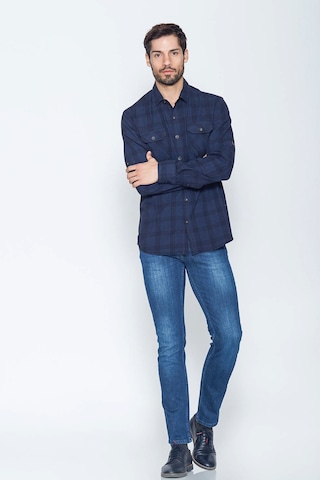 Cazador Dırty Dark Wash Erkek 5 Cep Parker Denim Pantolon