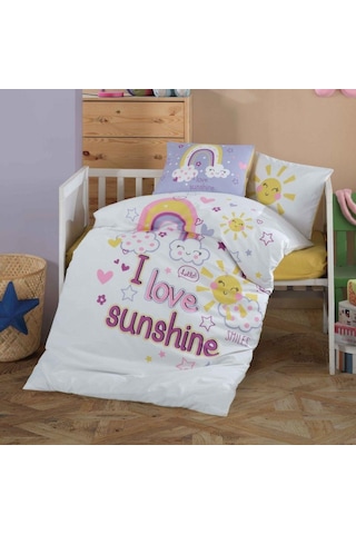 Clasy Bebek Nevresim Takımı Sun Love Sarı