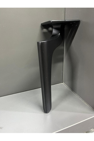 Zarif Metal Ayak 17cm Mat Siyah Komidin Koltuk Puf Vestiyer Tv Ünite Ayağı Modern Mobilya Komidin