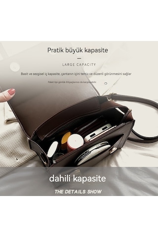 Retro Kadın Üç Taşımalı Sırt Çantası-siyah Siyah