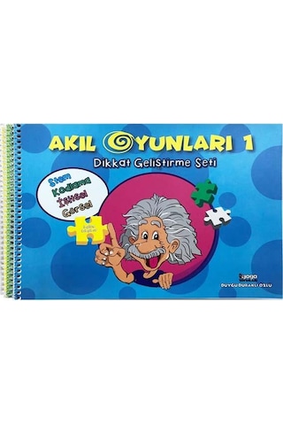 Akıl Oyunları Dikkat Geliştirme Seti - 3 Kitap Takım - Duygu Duraklı Özlü - Gaga Yayınları