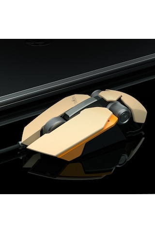 James Donkey 850 R 12000 DPI 8 Tuş PMW3360 Sensör RGB Optik Mouse Sarı