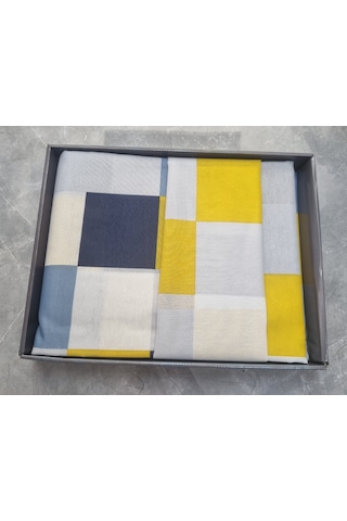 Livoras Home Tek Kişilik Nevresim Takımı 160 X 220 Cm Mavi Lacivert Beyaz