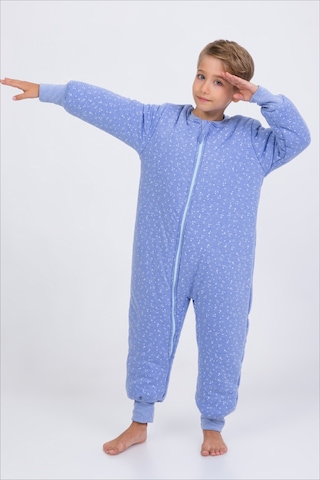 Erkek Çocuk Uyku Tulumu Kalın Elyaf Dolgulu Premium Kalite 2.5 Tog Mavi Melanj