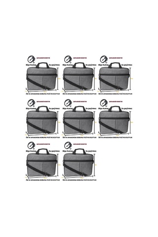 10lu Blsm Kb-çnt46 10 15,6 Gri Biga Kumaş Notebook Çanta Siyah