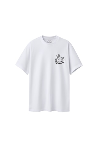 Velvoria Unisex Oversize Streetwear Baskılı Beyaz Renk T-shirt