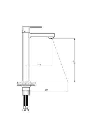 Gpd Pedra Set Üstü Lavabo Bataryası Msl160-S