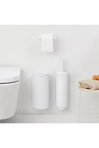 Brabantia Mindset Whıte 3 Parça Tuvalet Aksesuarı Seti Beyaz