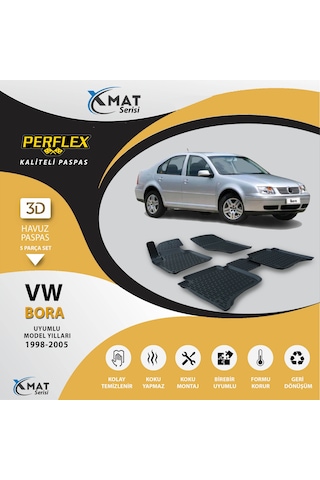 Paspas 3D Havuzlu X-Mat Bora 1998-2005 - Perflex Pxm-Vw01
