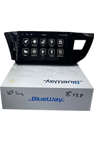 Toyota Corolla 2013-2015 Blueway 8-128 Tam Profesyonel Oem Multimedia 10"