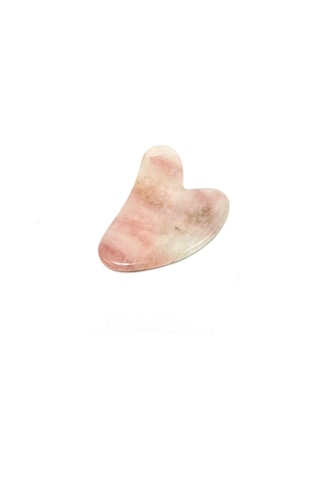 Yıldız Doğal Taş Sertifikalı Pembe Kuvars Gua Sha Doğal Taş Masaj Aleti